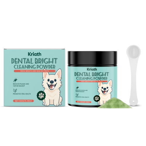 Kriath 狗用牙齿清洁粉 温和配方清新净齿日常狗狗牙齿护理用品